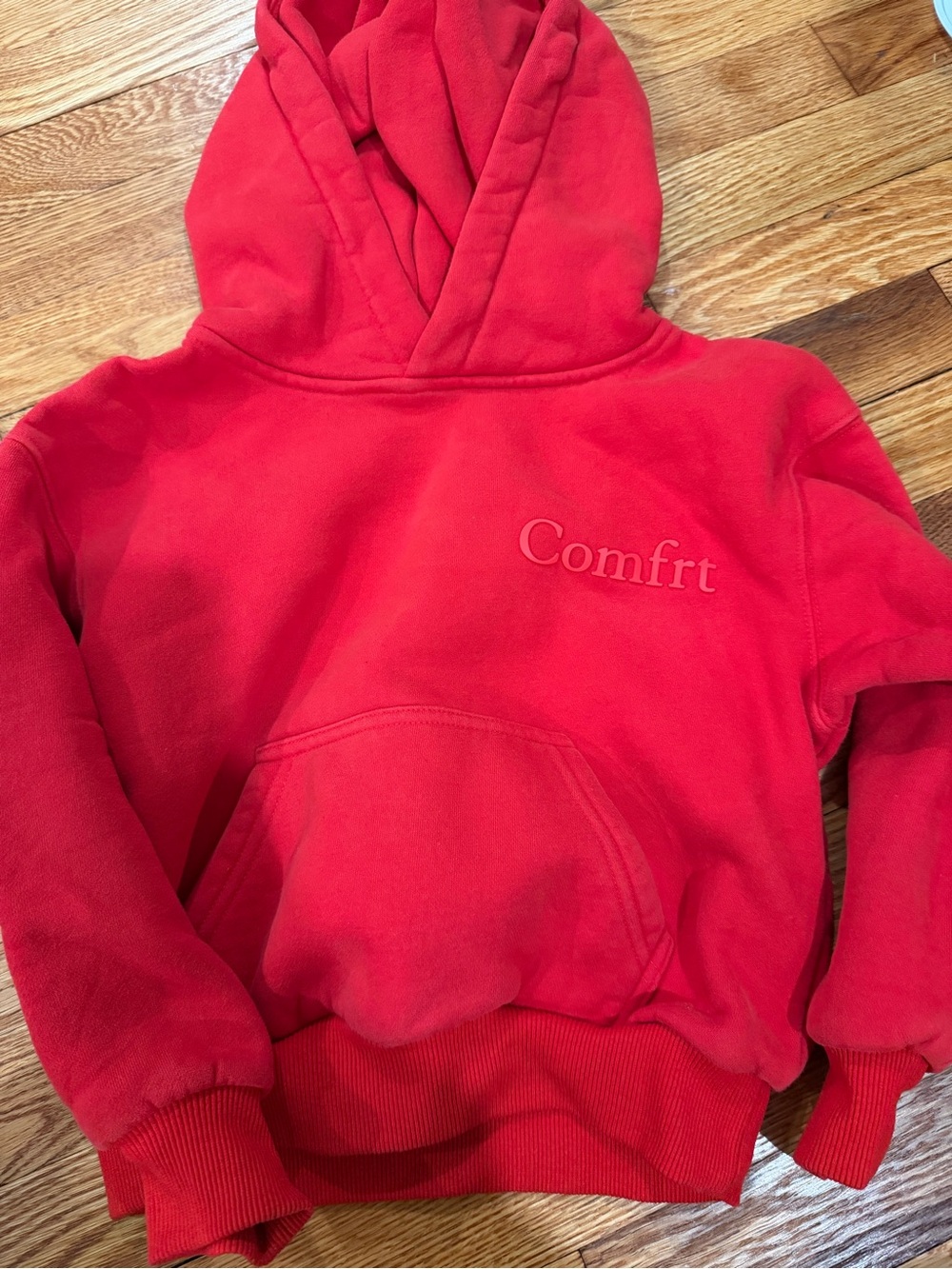Kids Comfrt Red Hoodie Size XS